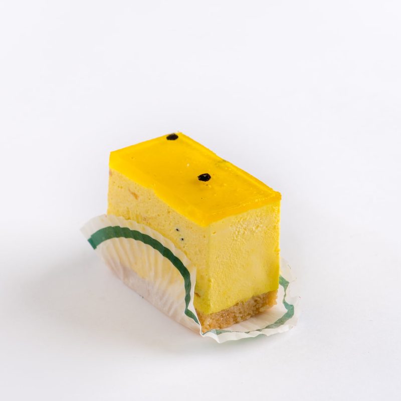 Cheesecake Slice – Passionfruit, from the Small Pastries range at Corica Pastries, Northbridge