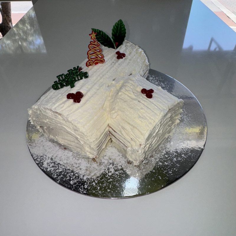 Swiss Roll Yules, from the Christmas range at Corica Pastries, Northbridge